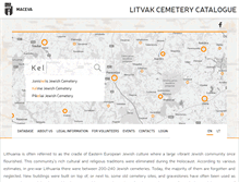 Tablet Screenshot of litvak-cemetery.info